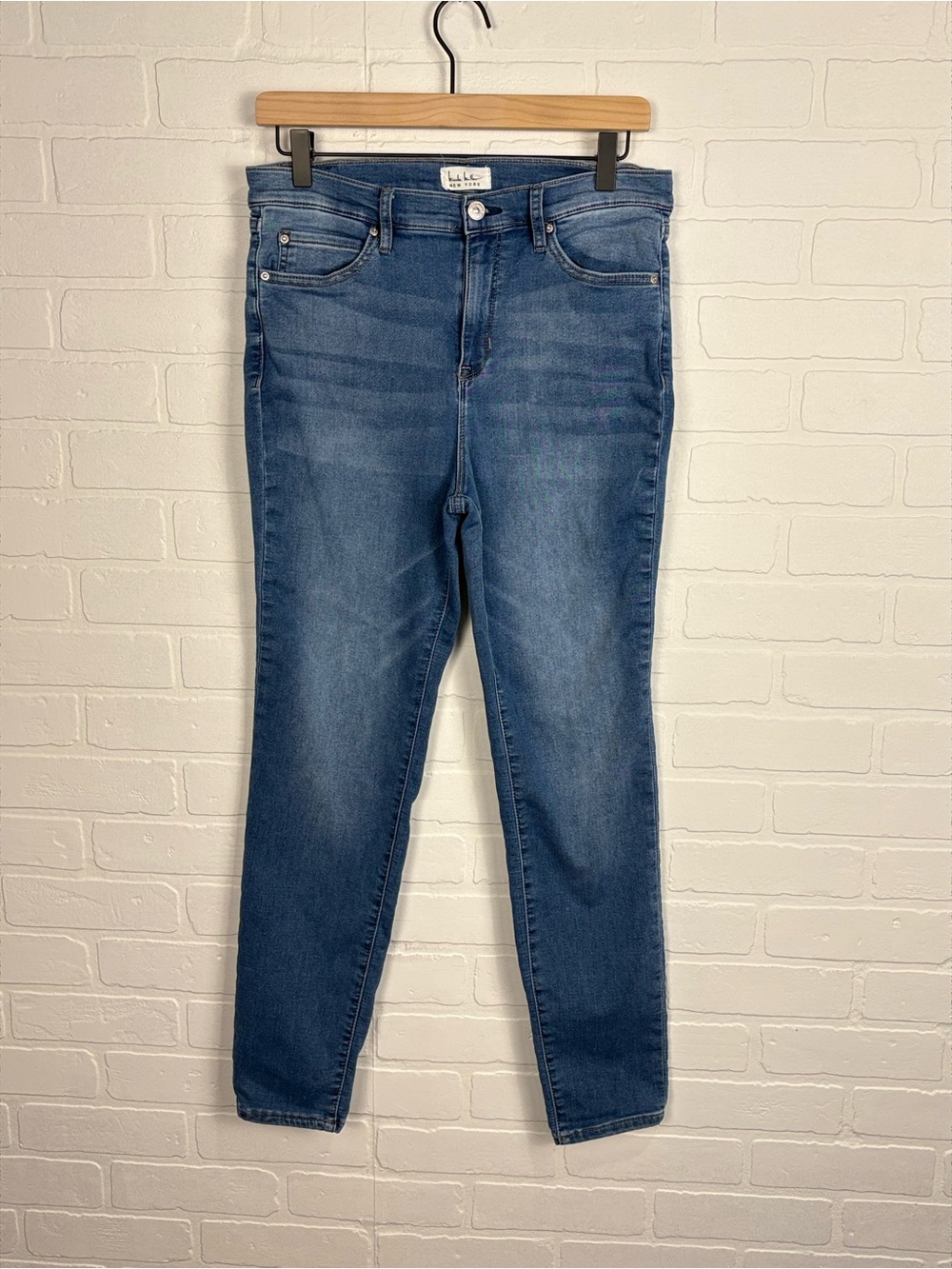 Nicole Miller New York Soho High Rise Ankle Skinny Jeans Blue Size 12